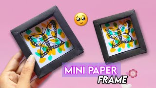 Diy paper photo frame 😱 Photo frame making at home  Craft ideas  Paper craft  Diy crafts [upl. by Uzziel470]