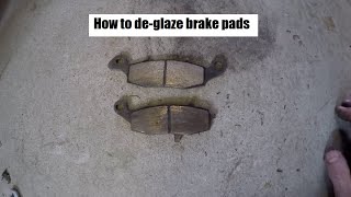 How to deglaze your brake pads [upl. by Nnyliram857]