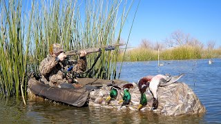 First Solo KAYAK DUCK HUNT This Season Texas Public Land [upl. by Yttam]