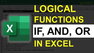 Excel Logical Functions  IF AND OR [upl. by Silisav]