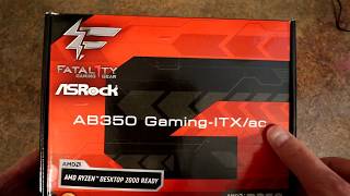 ASRock AB350 GamingITXac Unboxing [upl. by Andert730]