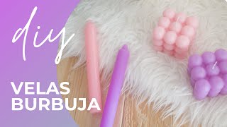 Como hacer VELAS VIRALES con este TUTORIAL  Bubbles CUBE DIY [upl. by Dnalloh]