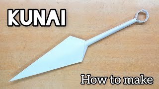 HOW TO MAKE A PAPER KUNAI  SHURIKEN [upl. by Barbaresi]