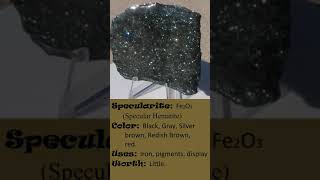 Specularite Specular Hematite [upl. by Eimmat]