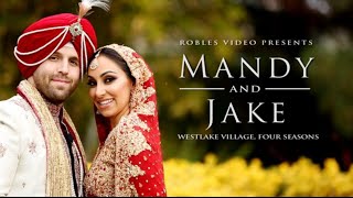 Mandy Bawja amp Jake Gibbens  Cinematic Short Reel Sangeet amp Sikh Ceremony [upl. by Chuck]