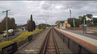 Transperth train driver cab view  B series  PerthMidlandPerth  peak hour lockdown service [upl. by Anel728]