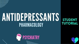 Antidepressants pharmacology  Medical Tutorial [upl. by Sundin839]