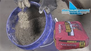 How To Mix FastSetting Concrete  DIY [upl. by Ilamad488]