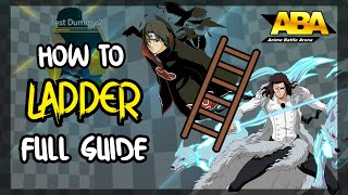 HOW TO LADDER IN ABA AIR COMBO FULL GUIDE  Anime Battle Arena  ROBLOX [upl. by Alrac]