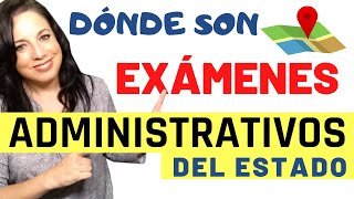 Dónde es el Examen de Auxiliar Administrativo del Estado y de Administrativo del Estado [upl. by Sherie]