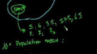 Statistics Sample vs Population Mean [upl. by Lyford277]