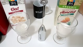 Oat Milk vs Almond Milk part 2 Frothing Test [upl. by On245]