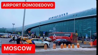 Russia Moscow Airport Domodedovo  Walking Tour  4k UHD [upl. by Akilak]