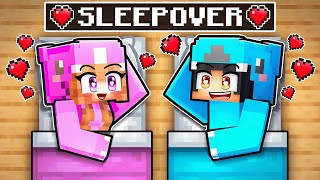 Omz amp Lily SLEEPOVER in Minecraft [upl. by Normand]