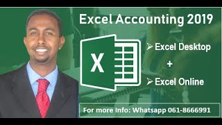 Excel Accounting 2019 1 Introduction Af Somali [upl. by Karole596]