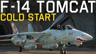 DCS World F14A amp F14B Tomcat Cold Start Tutorial [upl. by Eltsirk]