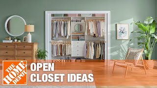 Open Closet Ideas  The Home Depot [upl. by Sollars667]