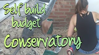 Couple self build conservatory DIY budget extra room [upl. by Aziram]