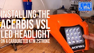 Acerbis VSL install on Carbureted KTM 2stroke  2014 KTM 300xc [upl. by Battiste]