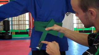 How to Tie a Students Taekwondo Belt A Guide for Parents and Instructors [upl. by Ahsimek]