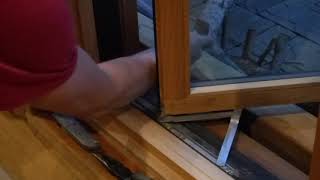 Adjusting a push out casement window [upl. by Oivalf]