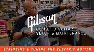 How To Change Guitar Strings amp Tune Your Electric Guitar [upl. by Acirretahs]