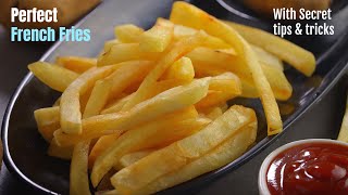 ఫ్రెంచ్ ఫ్రైస్How to make perfect french fries at home by vismai foodFrench fries recipe in telugu [upl. by Nhor973]