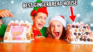 WHO CAN MAKE THE BEST GINGERBREAD HOUSE Challenge By The Norris Nuts [upl. by Kayle730]