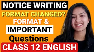 Complete NOTICE WRITING With Important Questions In 10 Mins Notice Writing Format 2023 Boards 12th [upl. by Daniela137]