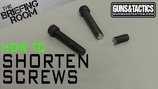 How to Shorten Screws [upl. by Sirroned]