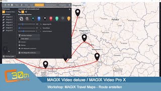 MAGIX Travel Maps  Übersicht amp Route erstellen [upl. by Krischer]