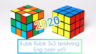 Kubik Rubik Yasash  Terish  3x3 eng oson usul  Formula [upl. by Eniaral]