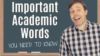 25 Academic Words You Need to Know  Perfect for University IELTS or TOEFL [upl. by Elsa763]