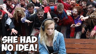 Surprising Strangers With 100 Zombies  Experiment [upl. by Neeleuqcaj]