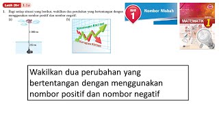 Matematik Tingkatan 1 Bab 1 Nombor Nisbah latih diri 11a nombor positif dan nombor negatif [upl. by Yk]