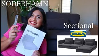 IKEA Soderhamn Sectional Couch Full assembly Step By Step [upl. by Ynaffat]