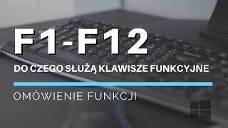 Do czego służą klawisze funkcyjne F1F12 Omówienie funkcji [upl. by Soule]