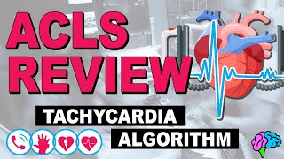 Tachycardia Algorithm  ACLS Review [upl. by Casilde]