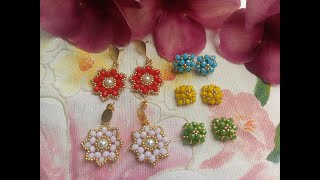 Tutorial Aretes en 5 minutos super fácil 2 en 1 parte 1 [upl. by Eiramanin28]