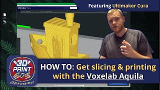 How to get slicing amp printing with the Voxelab Aquila 3D Printer using Cura [upl. by Lot]