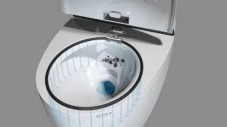 Vacuum Toilet VT1800 Water Saving Toilet uses 18 liters [upl. by Hsoj]