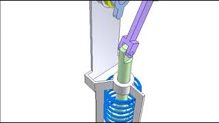 Slidercrank mechanism of snap motion 1b [upl. by Rachele]