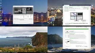 How to split one 4K monitor or TV into 4 virtual screens using UltraView Desktop Manager software [upl. by Dlawso]