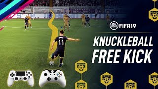 FIFA 19  Knuckleball Free Kick Tutorial [upl. by Anihsit359]