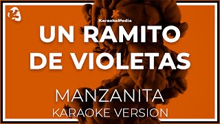 Manzanita  Un Ramito De Violetas LETRA INSTRUMENTAL KARAOKE ISRC ES54I0324312 [upl. by Eibot]