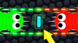 Using 2 HACKED SNAKES To WIN Slitherio [upl. by Amity]