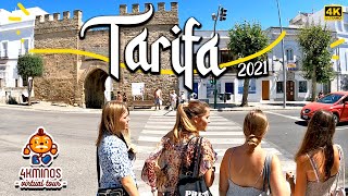 🏖️Summertime in TARIFA  4K Ultra HD Walking Virtual Tour Spain 2021 [upl. by Hassin]