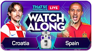 CROATIA vs SPAIN  LIVE Euros 2020 Watchalong with GOLDBRIDGE amp CRAIG [upl. by Hedi]