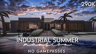 Bloxburg  Industrial Summer Mansion Speed Build No Gamepass [upl. by Moriyama]