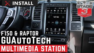 20152019 F150 GU Auto Tech 121quot Touch Screen Multimedia Station Install [upl. by Bartel]